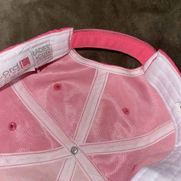 AHEAD by KL Baseball Barbie Core Pink White Honda Embroidered 50+ UPF Cap NWT main image 6
